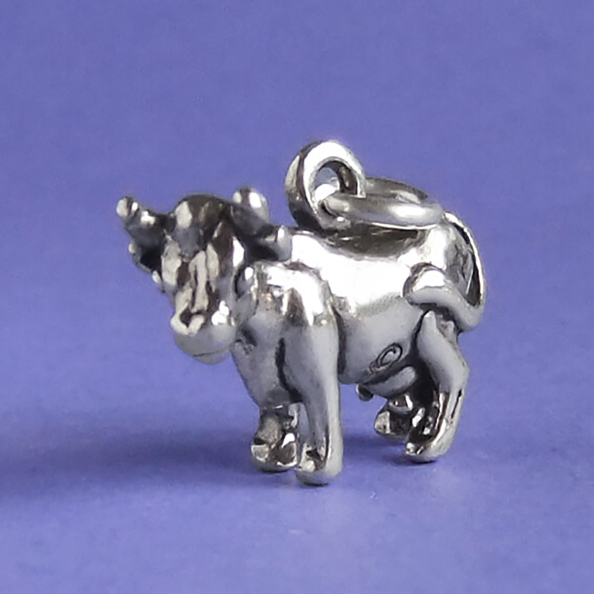 Jersey cow charm sterling silver 925 animal pendant | Charmarama