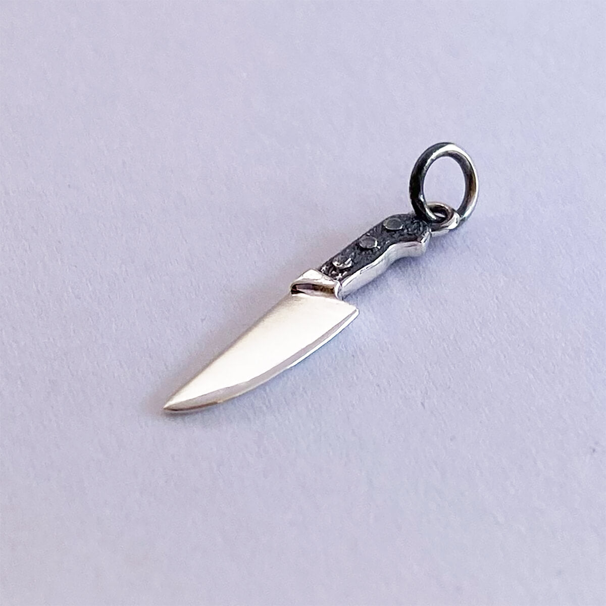 Chef's knife charm cookery pendant