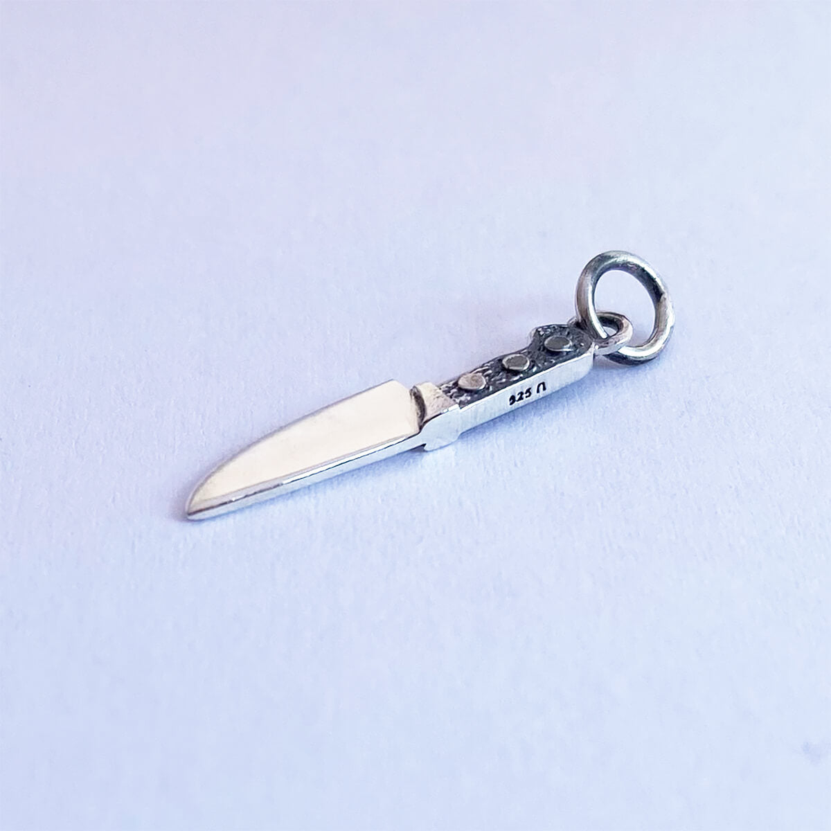 Kitchen knife charm cookery pendant cooking jewellery