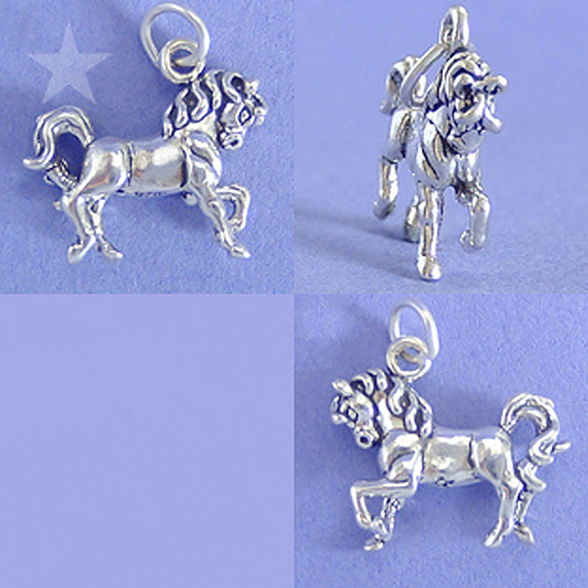 Sterling silver Spanish Andalusian horse charm