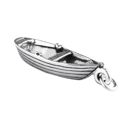 Sterling Silver Fishing Boat Charm | Charmarama