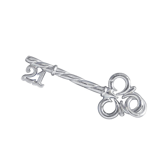 21 Key Charm in Sterling Silver