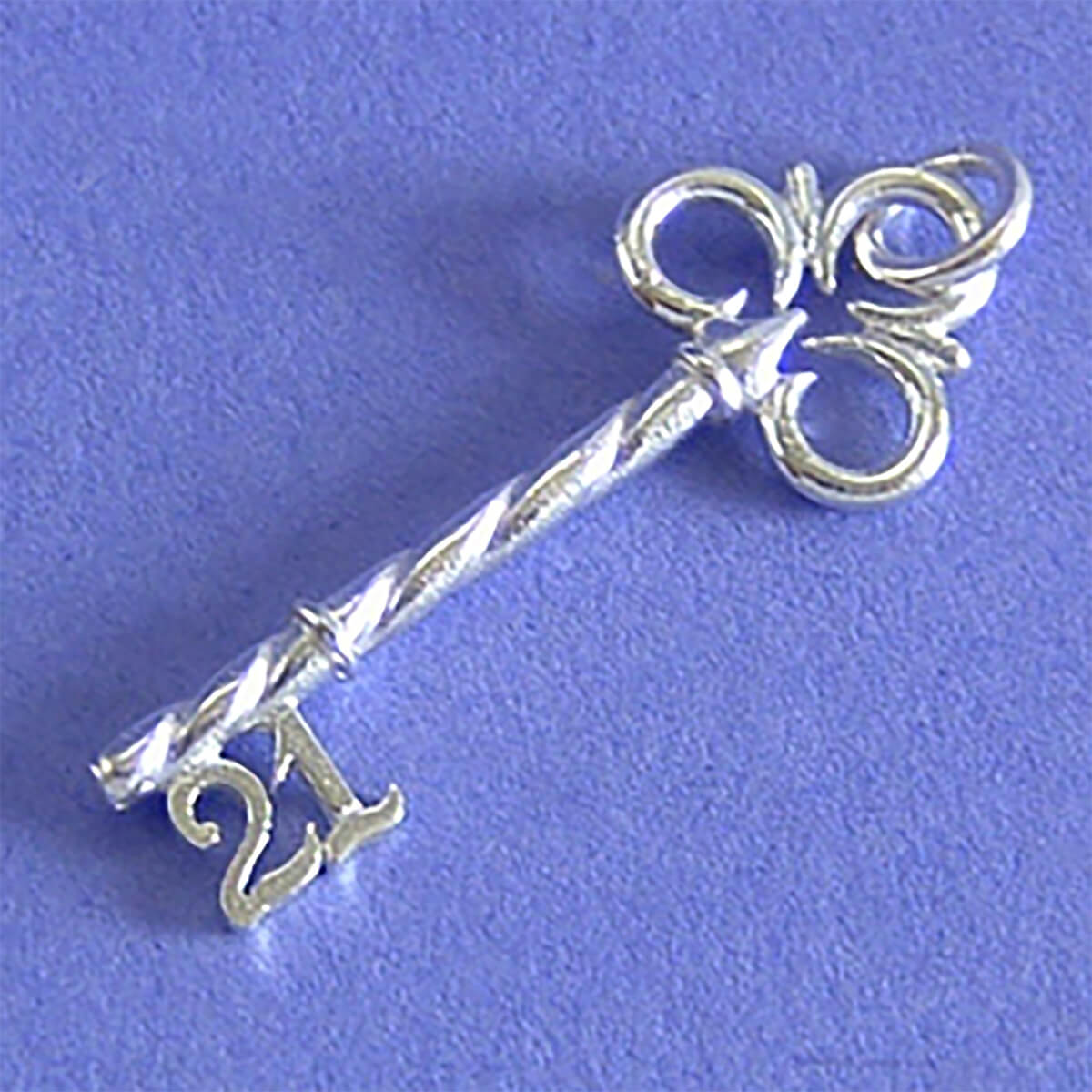 21 Key Charm in Sterling Silver