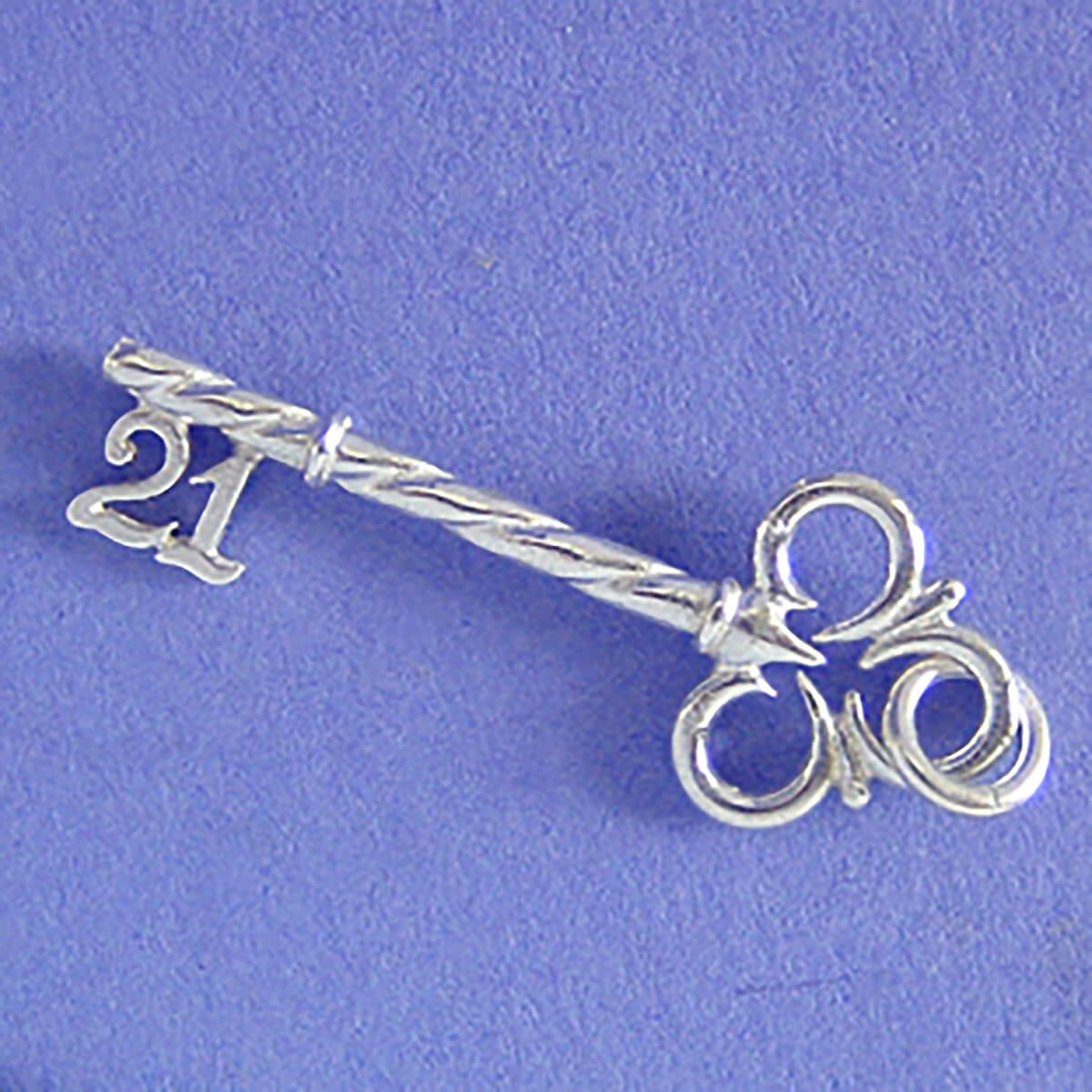 21 Key Charm in Sterling Silver