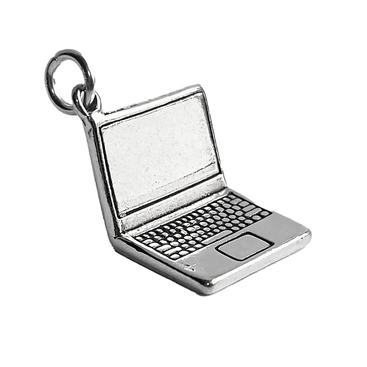 Sterling silver laptop charm computer pendant from Charmarama Charms