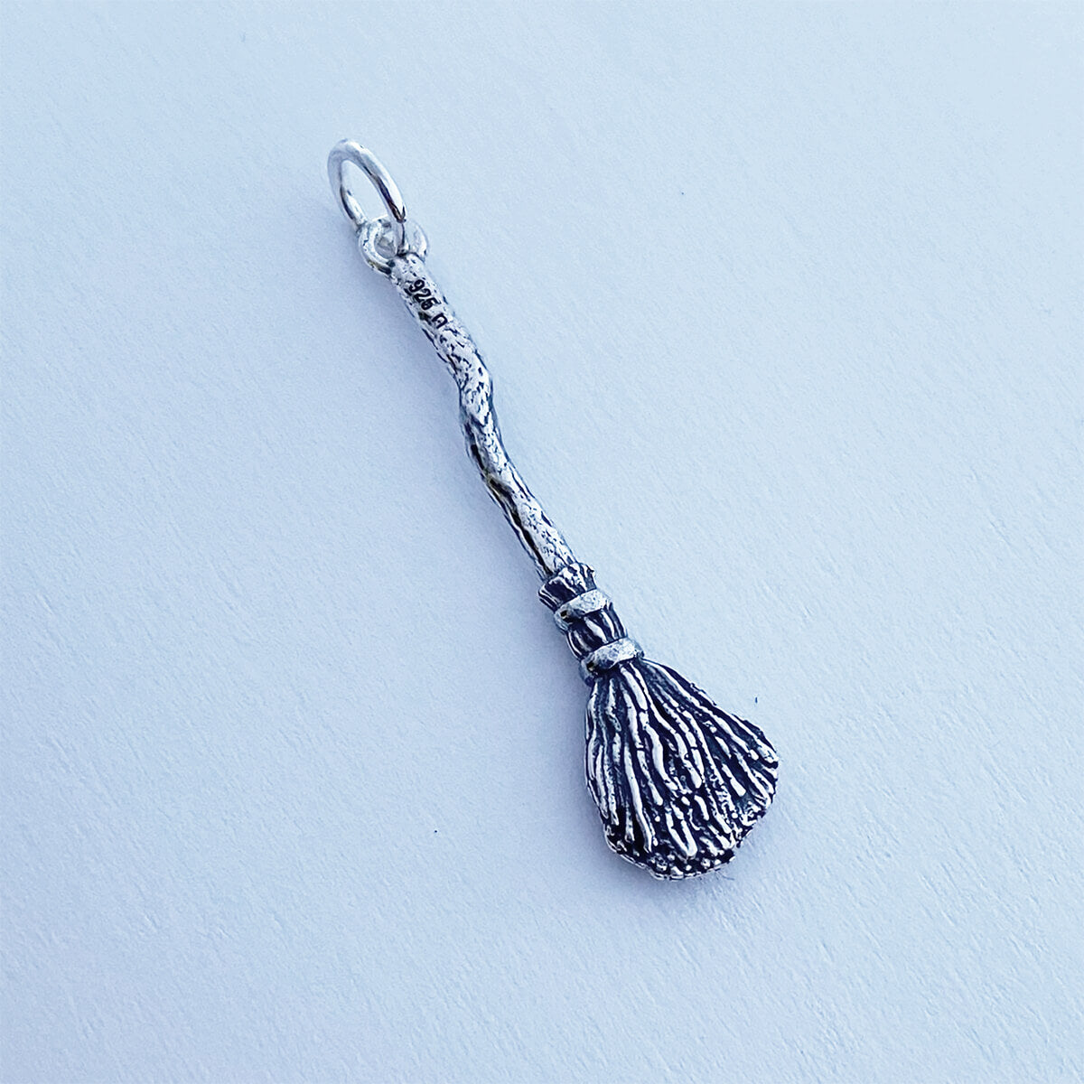Charmarama sterling silver witch's broom charm or pendant