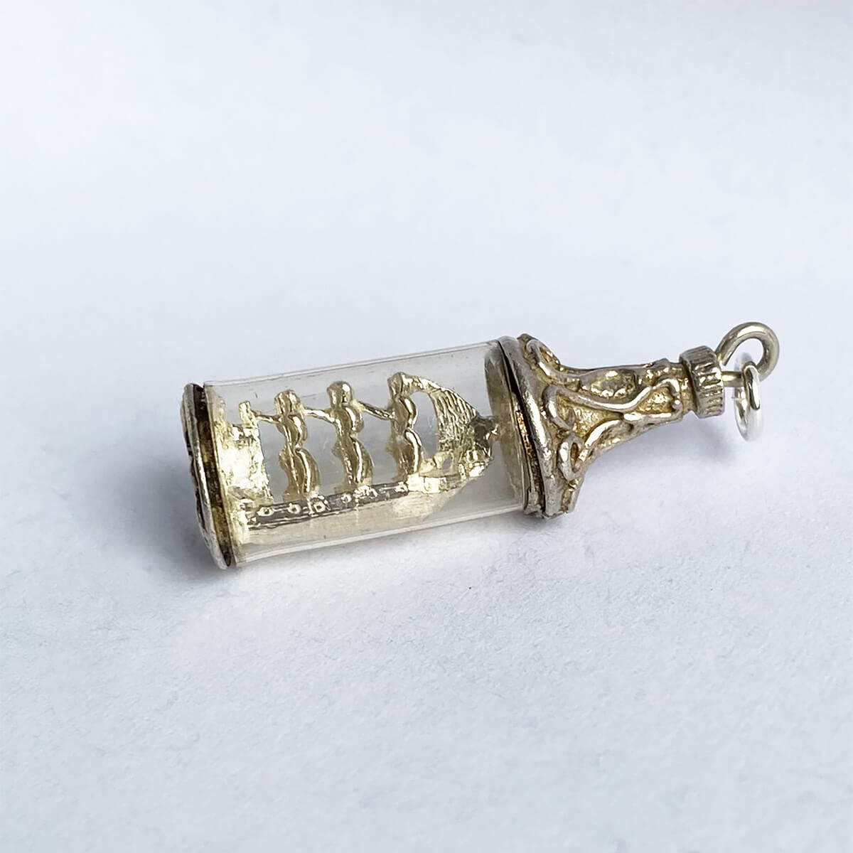 Vintage Nuvo ship in bottle charm Charmarama Charms