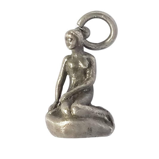 A vintage silver Danish Little Mermaid charm