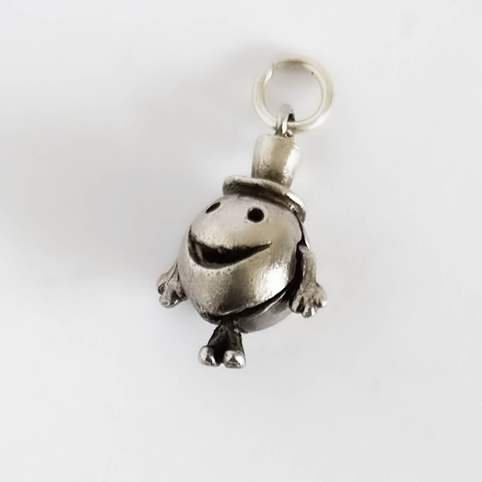 Silver charm Mr Man on a white background