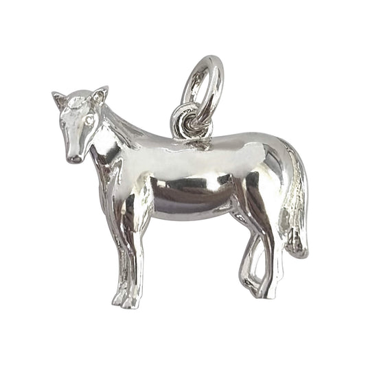 Sterling silver horse charm
