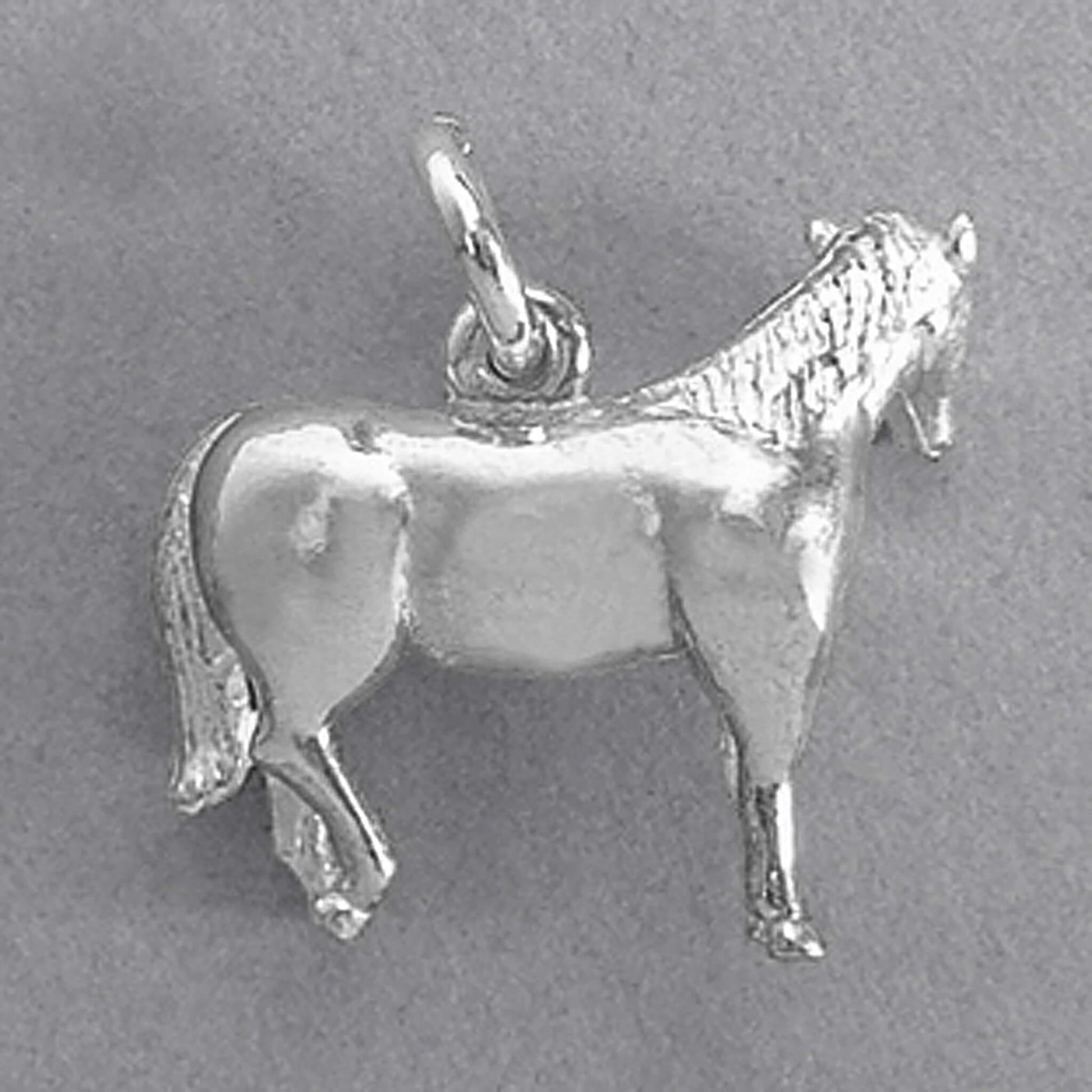 Sterling silver horse pendant