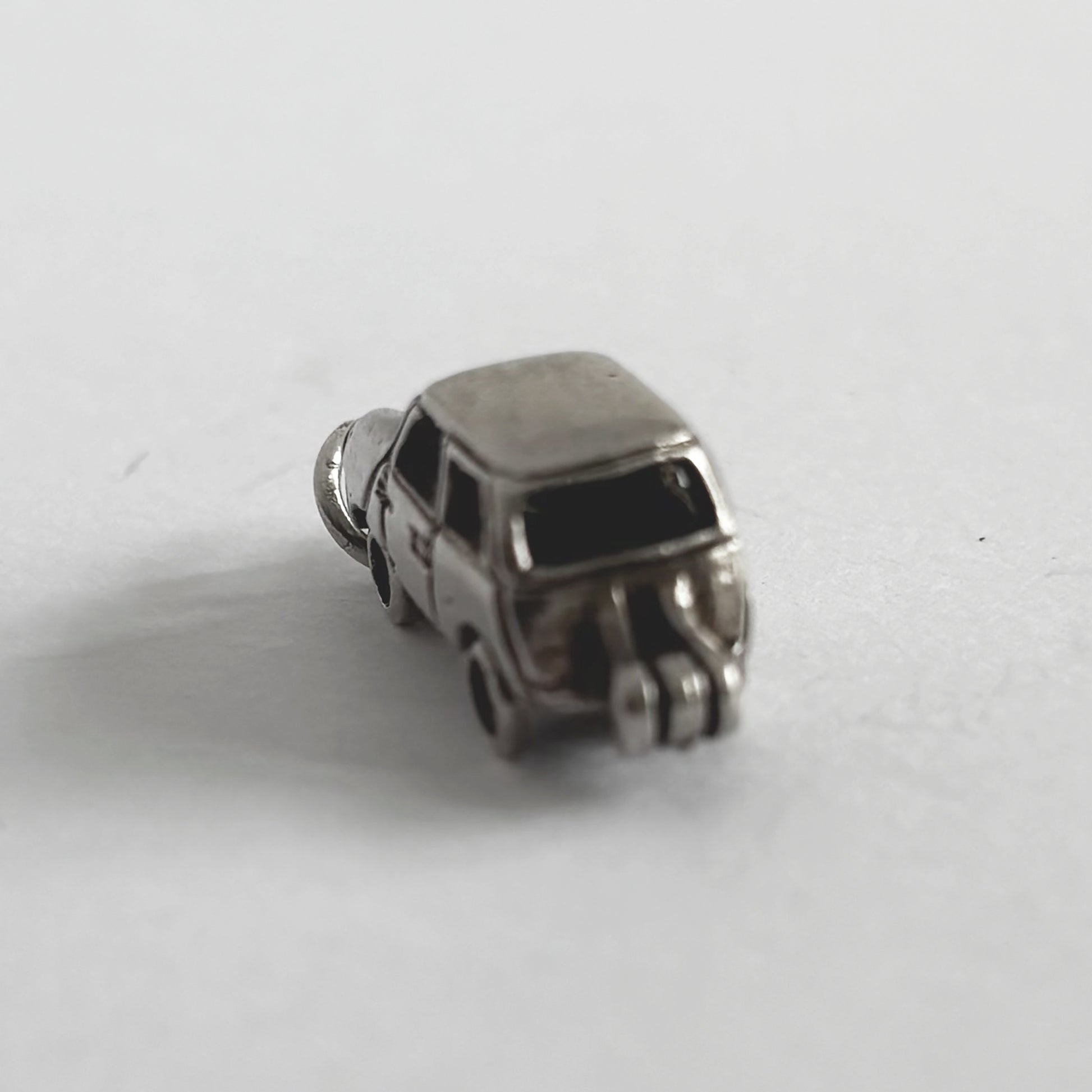 Vintage CHIM mini car charm in sterling silver opens