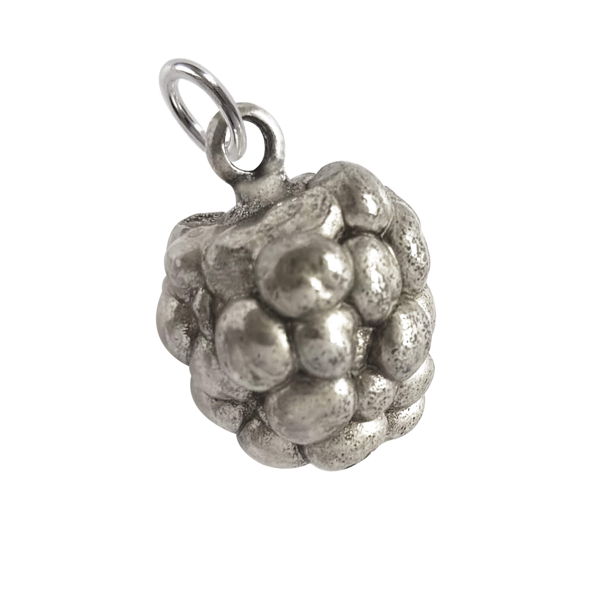 Vintage Raspberry Charm | Silver Fruit Pendant – Charmarama