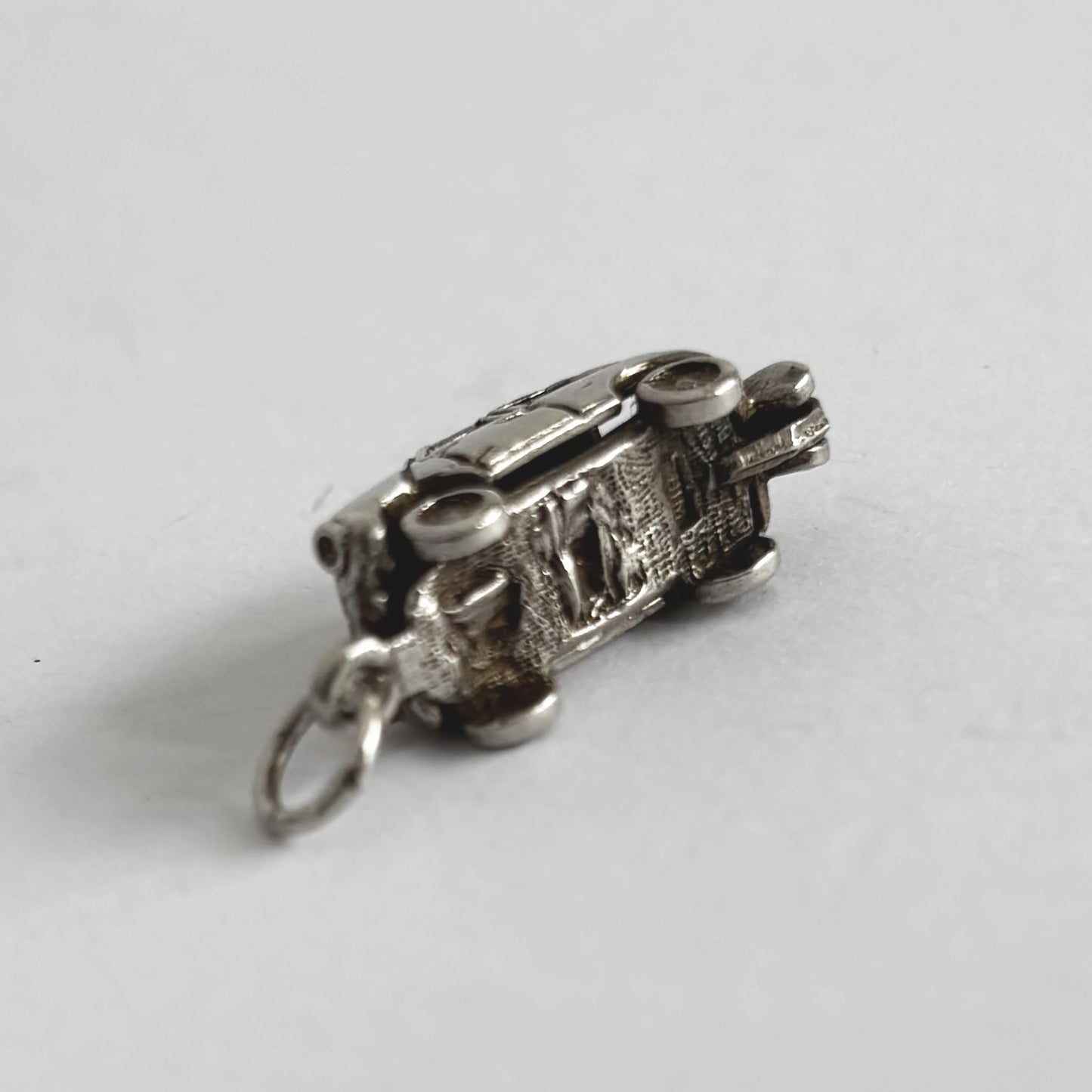Vintage sterling silver opening mini car charm made by CHIM