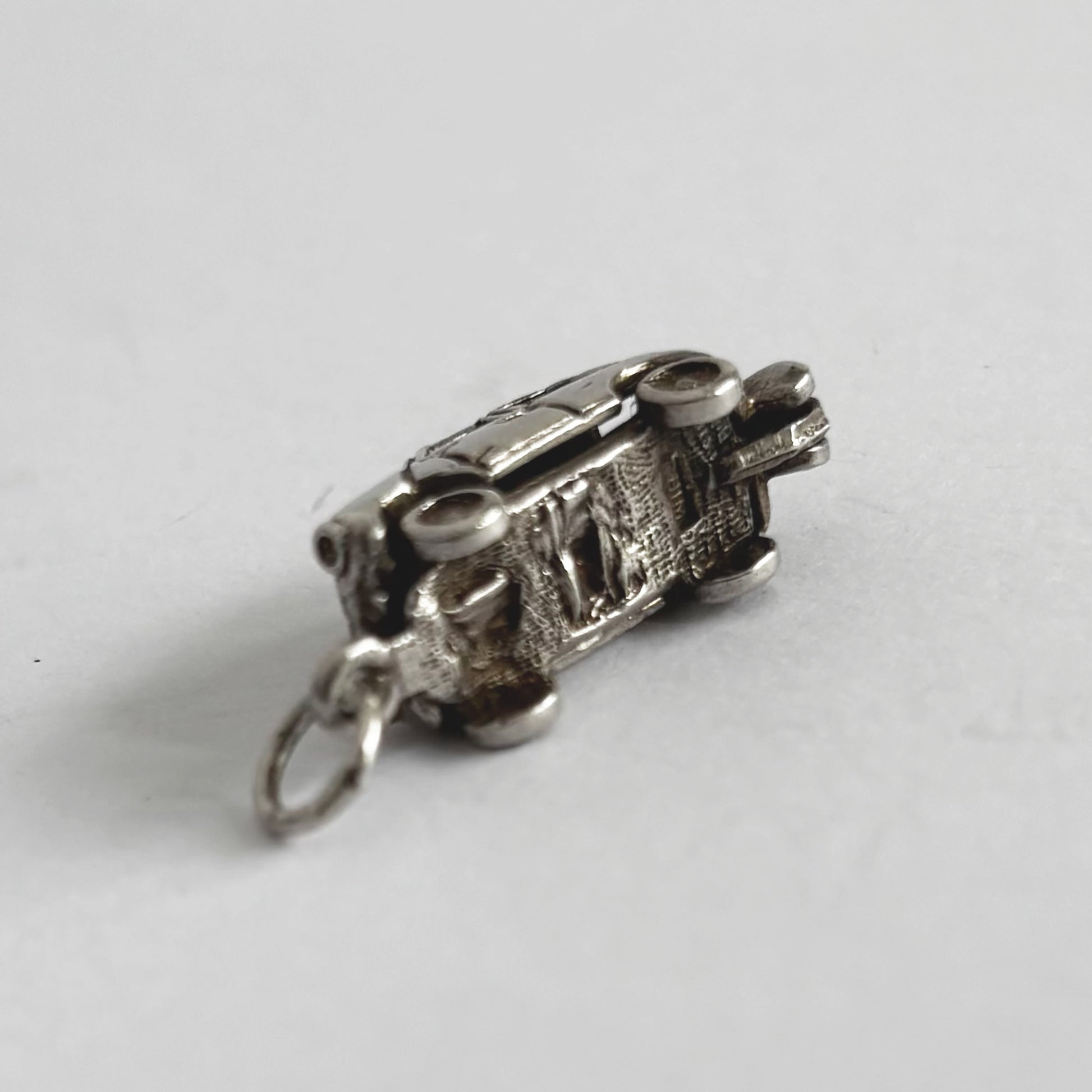 Vintage sterling silver opening mini car charm made by CHIM