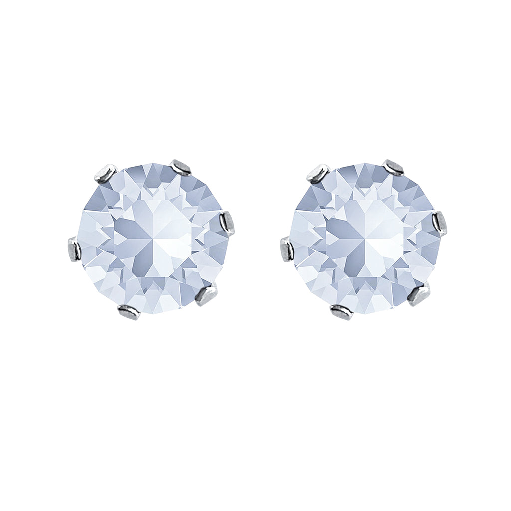 swarovski solitaire earrings | choice of colours blue shade