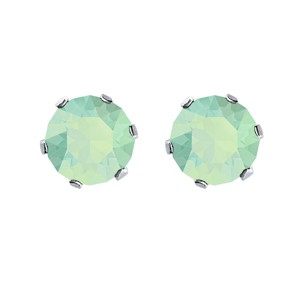 swarovski solitaire earrings | choice of colours chrysolite opal