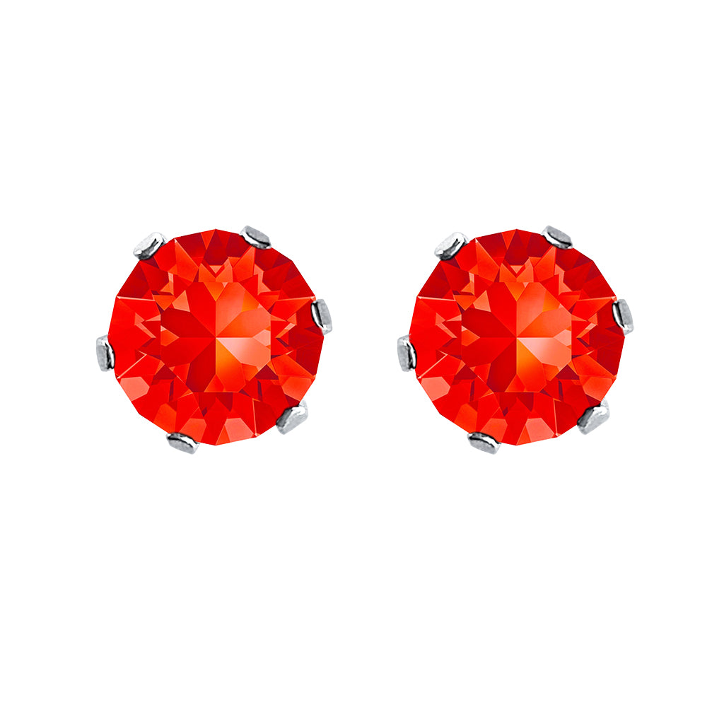 swarovski solitaire earrings | choice of colours hyacinth