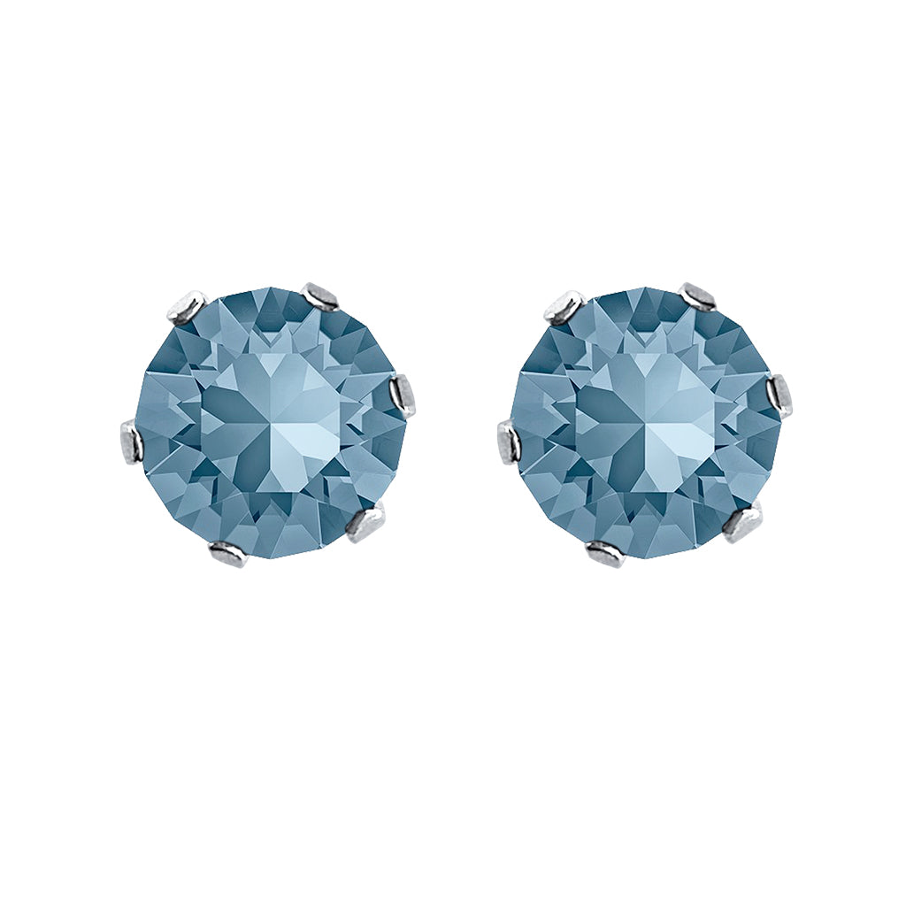 swarovski solitaire earrings | choice of colours indian sapphire