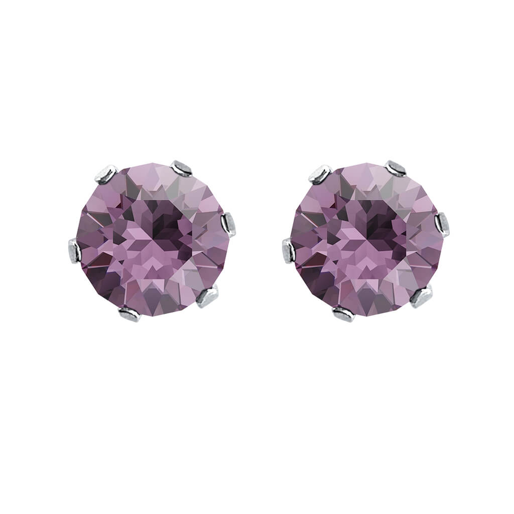 swarovski solitaire earrings | choice of colours iris