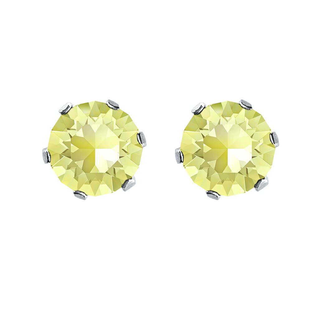 swarovski solitaire earrings | choice of colours jonquil