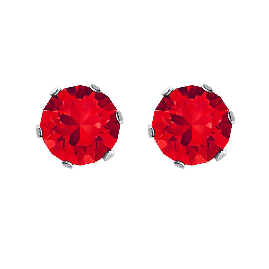 swarovski solitaire earrings | choice of colours light siam