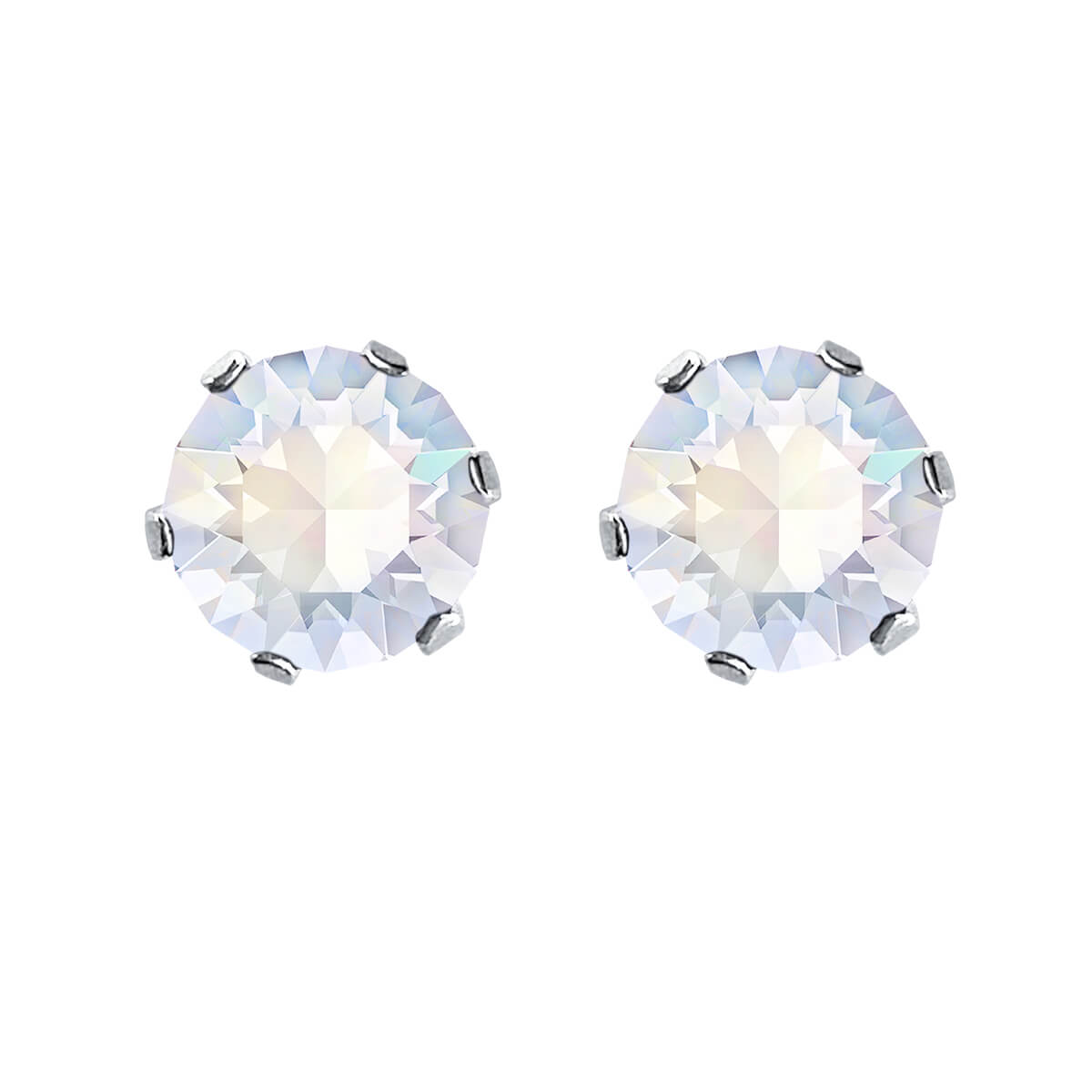 swarovski solitaire earrings | choice of colours moonlight