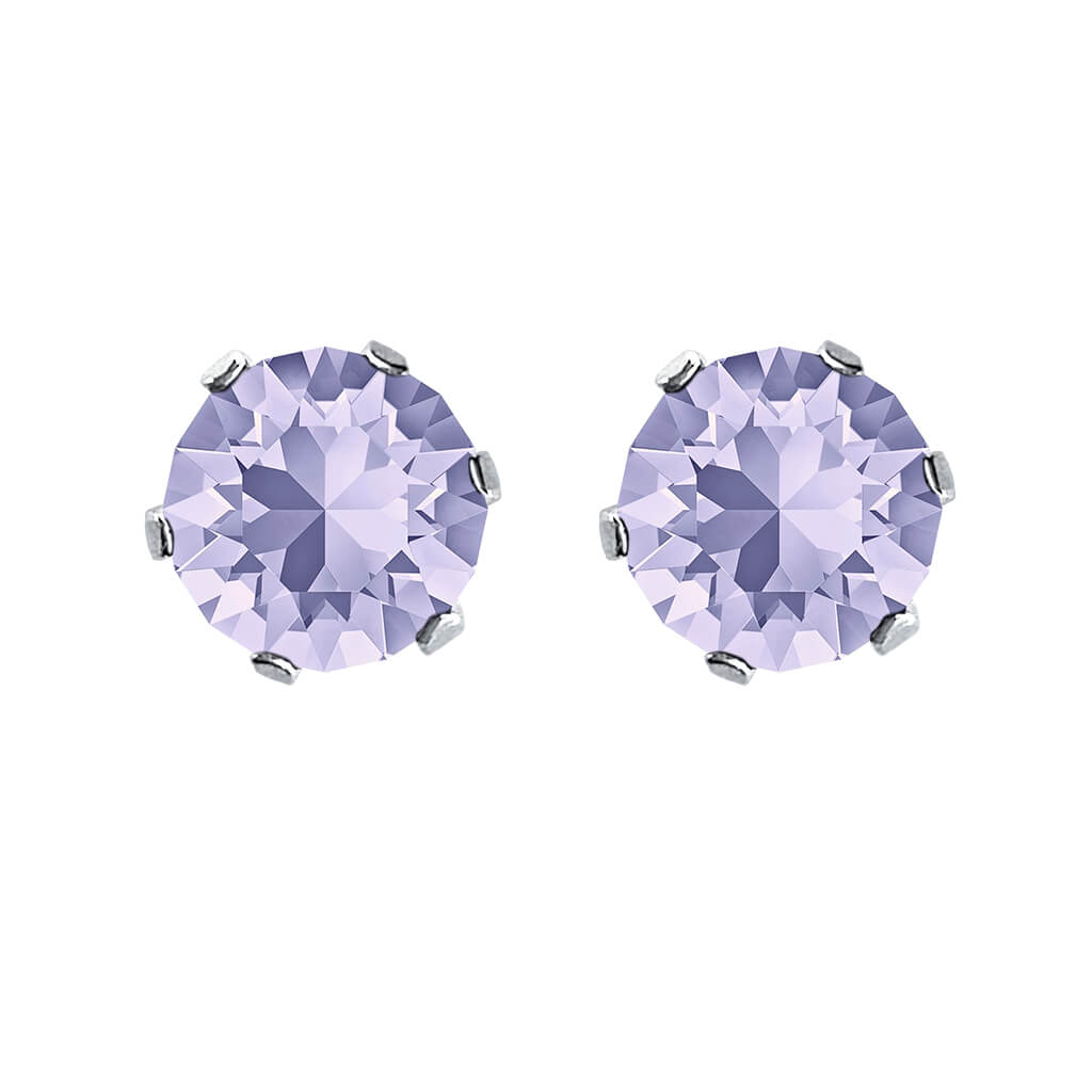 swarovski solitaire earrings | choice of colours provence lavender
