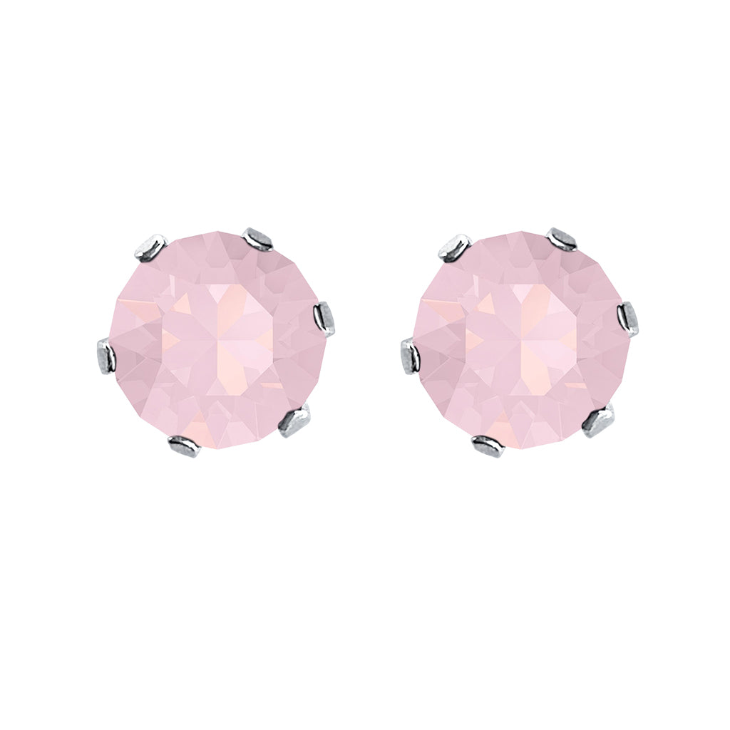 swarovski solitaire earrings | choice of colours rose water opal