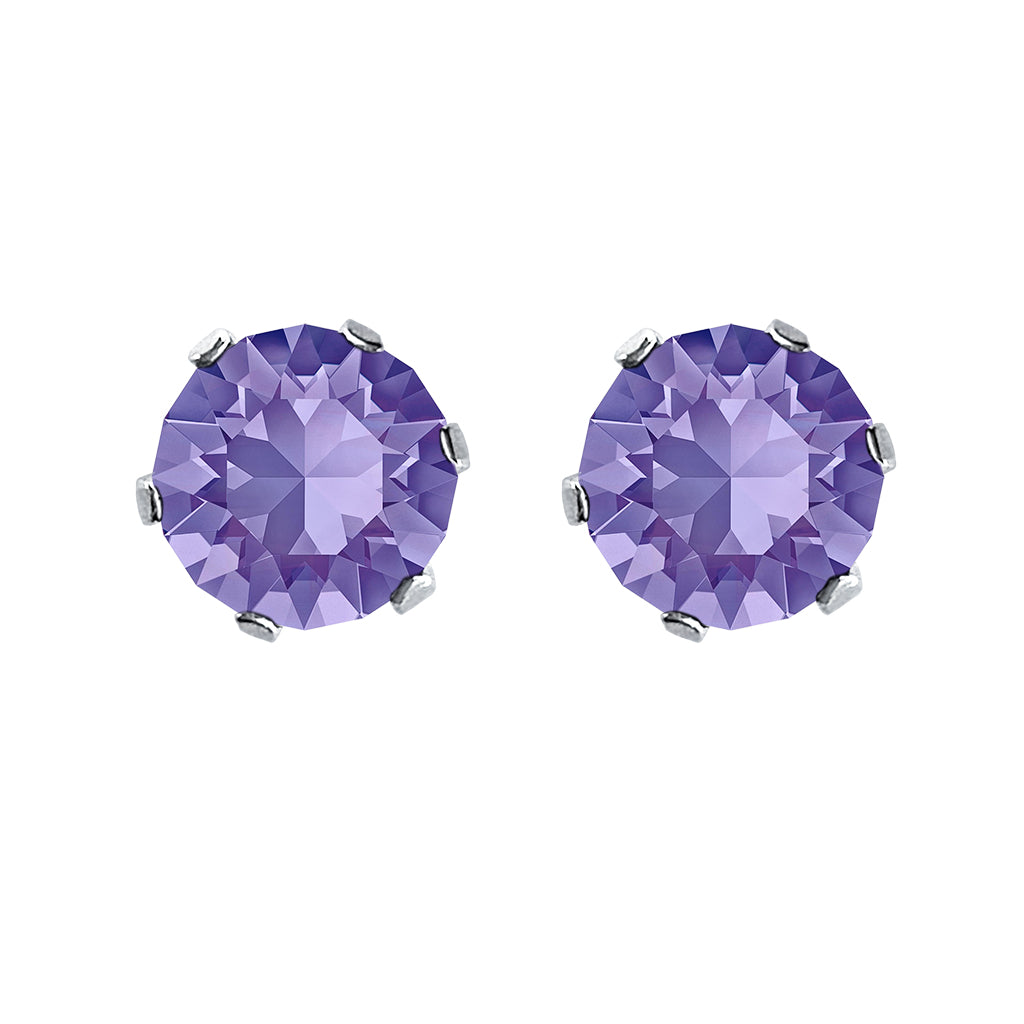 swarovski solitaire earrings | choice of colours tanzanite