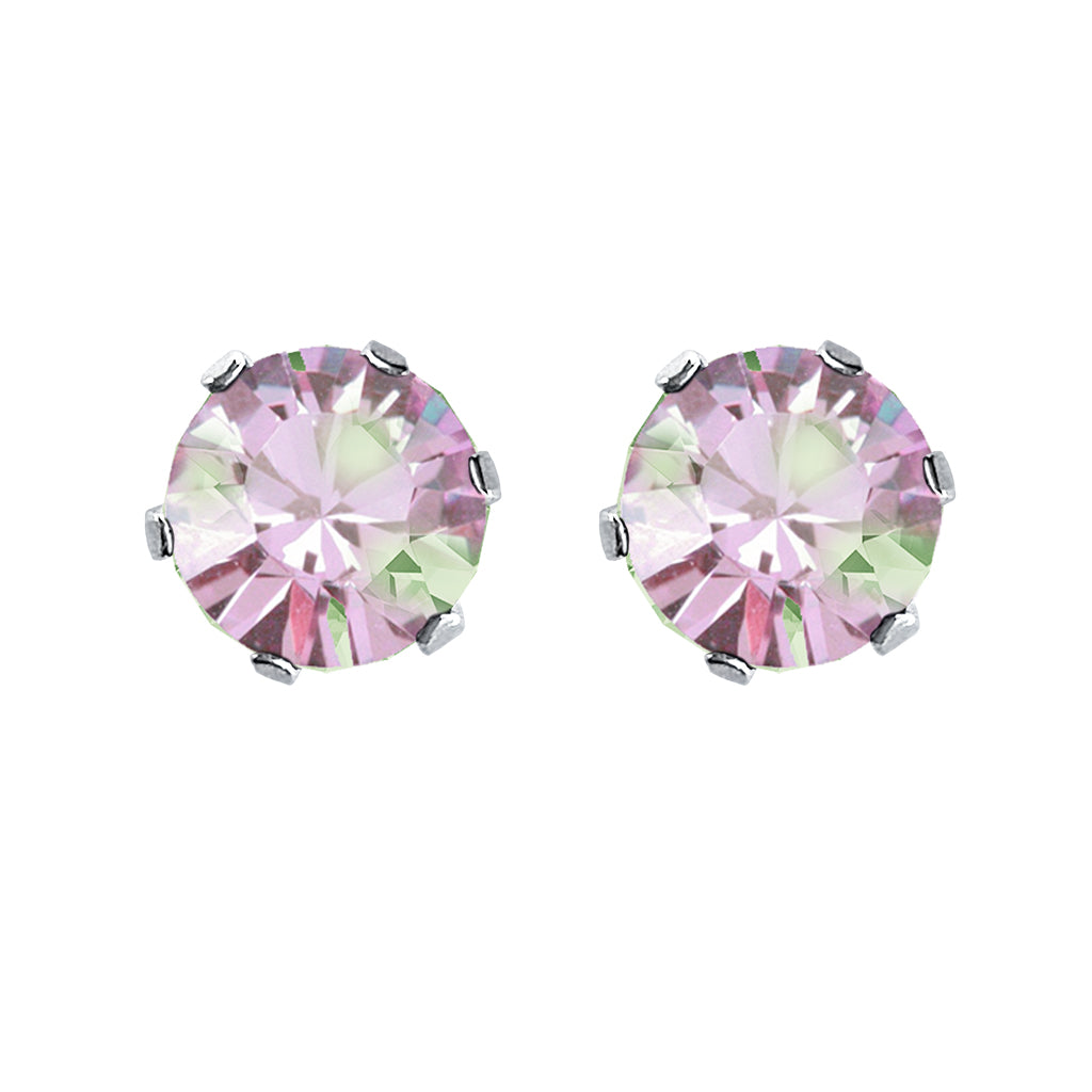 swarovski solitaire earrings | choice of colours vitrail light