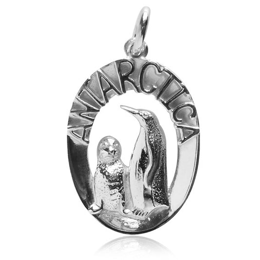 sterling silver antarctica charm