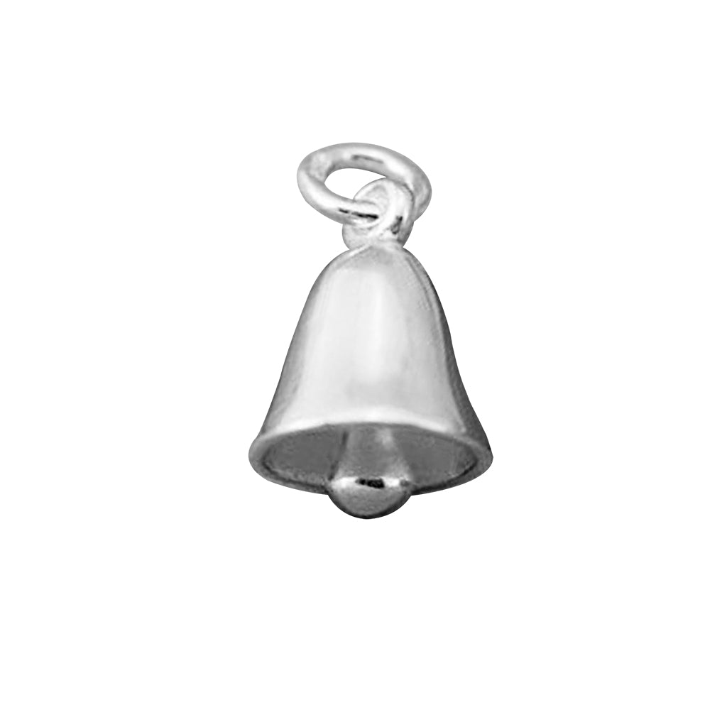 Bell charm sterling silver 3D with moving clapper Charmarama pendant