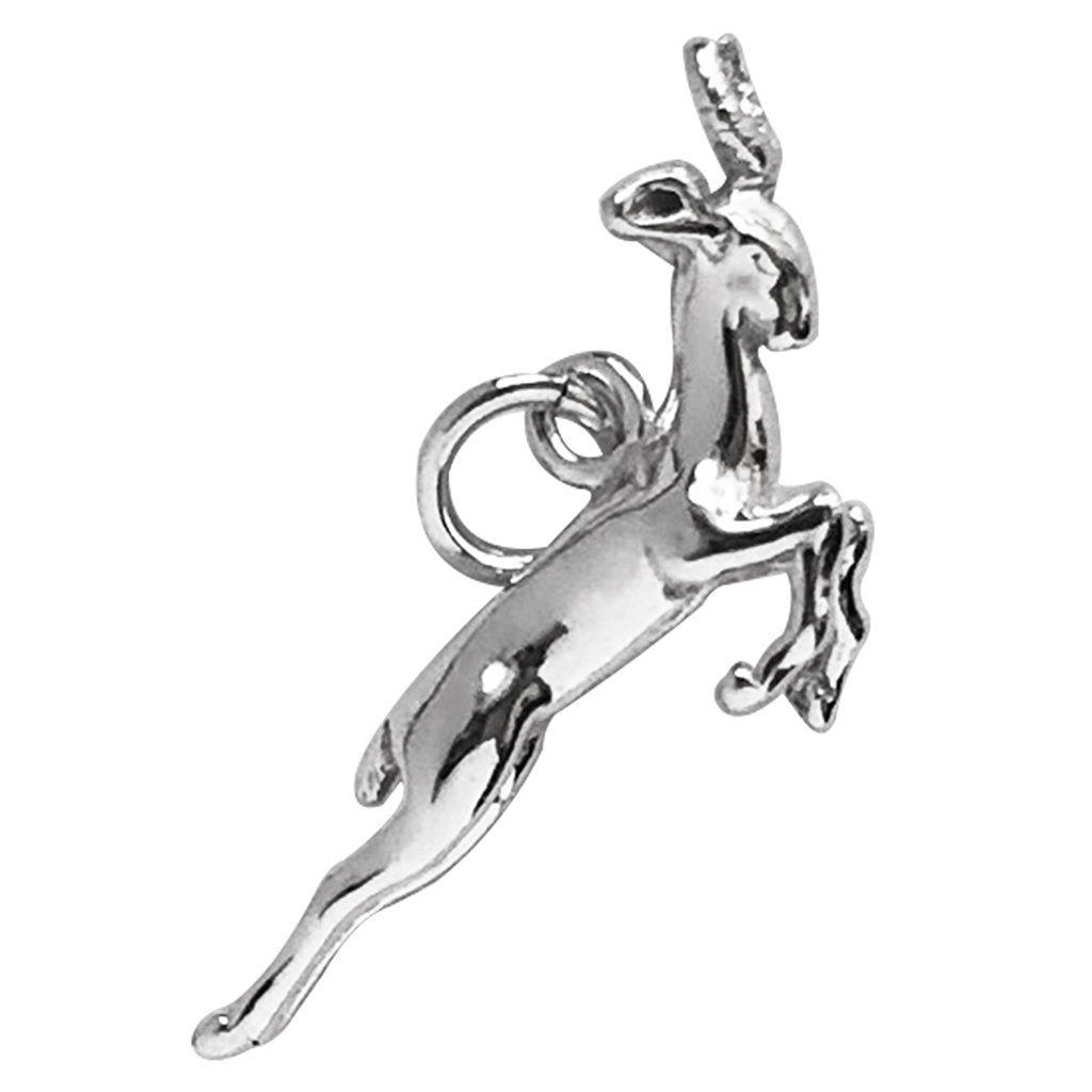 Antelope charm sterling silver or gold pendant