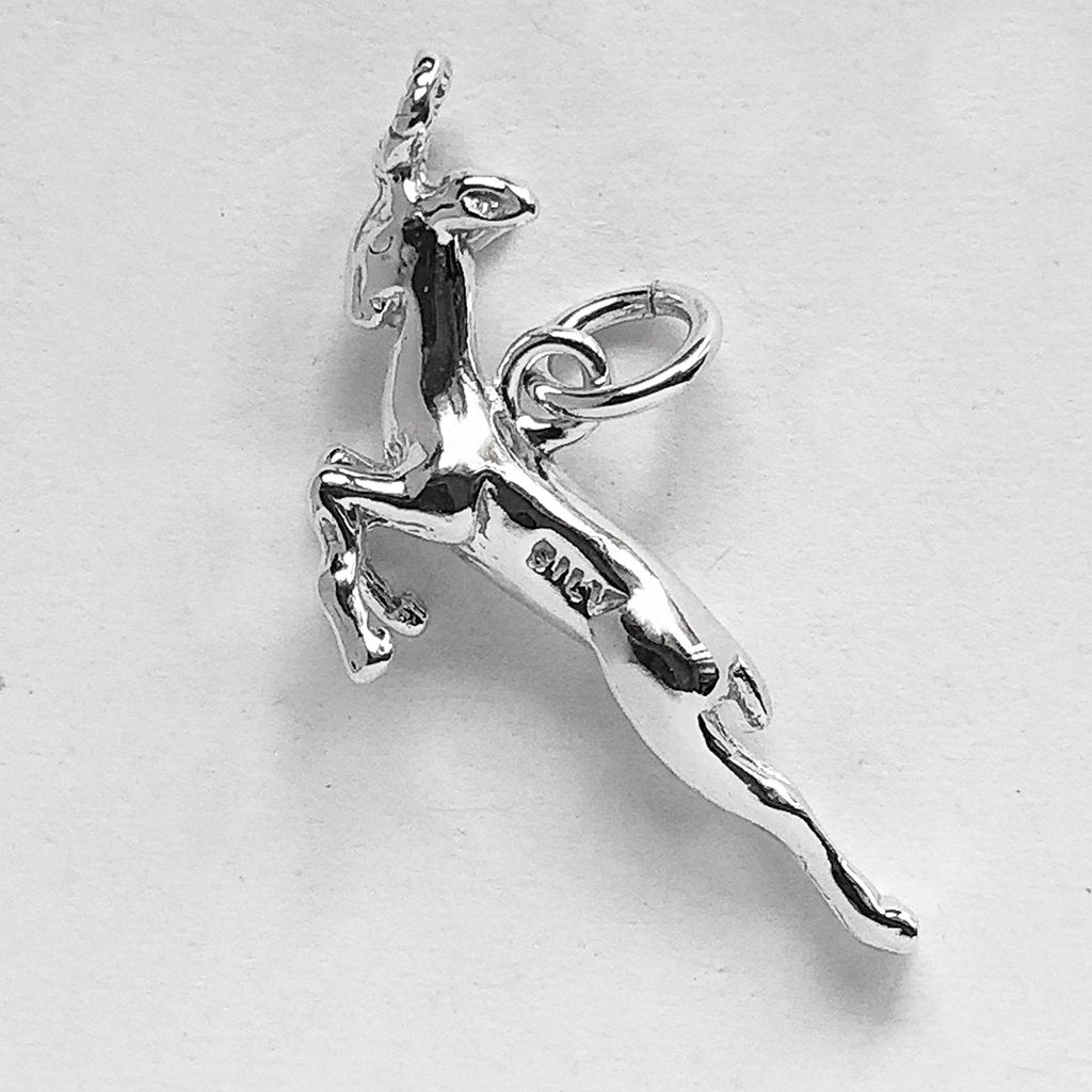 Gazelle charm sterling silver or gold pendant