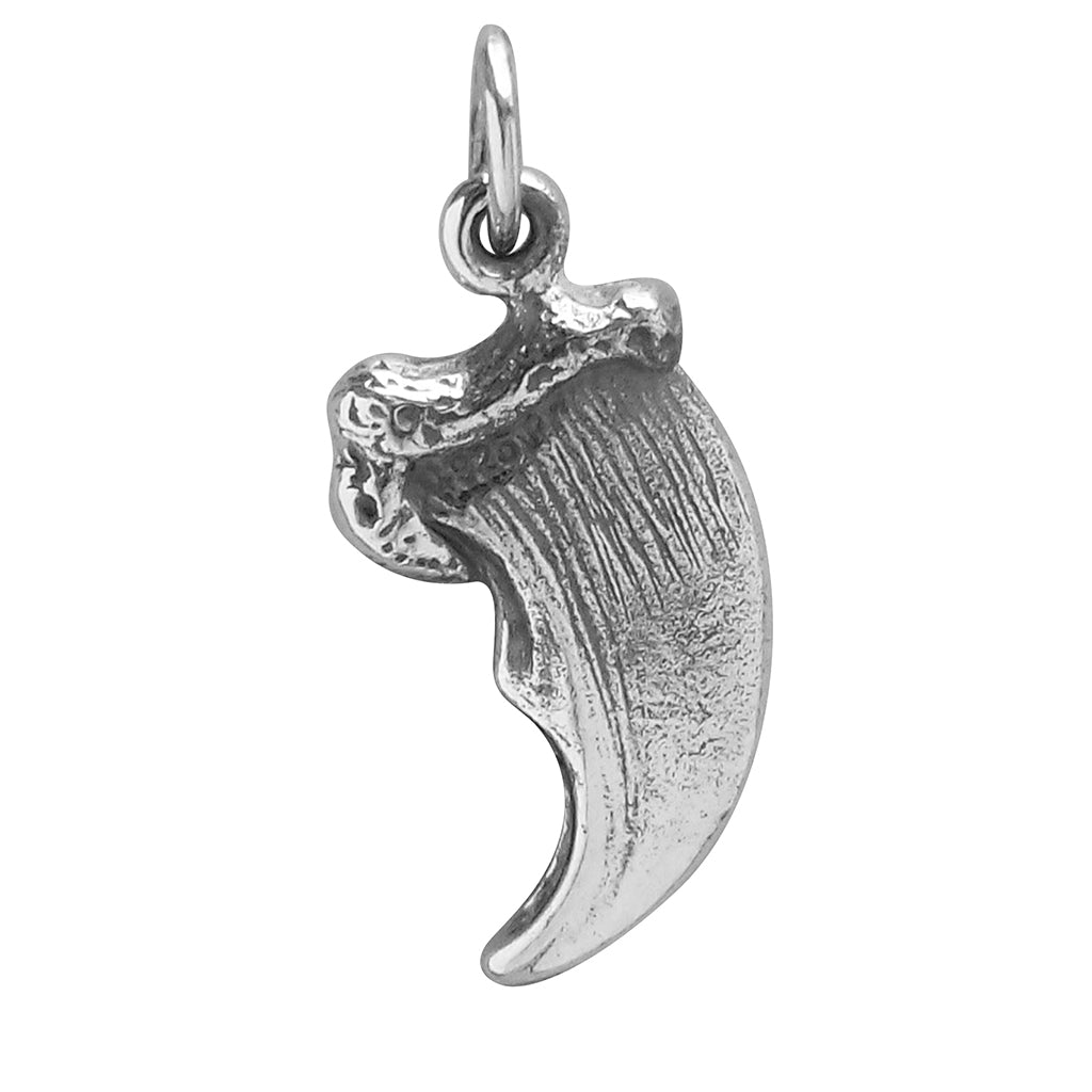 Bear claw charm sterling silver pendant