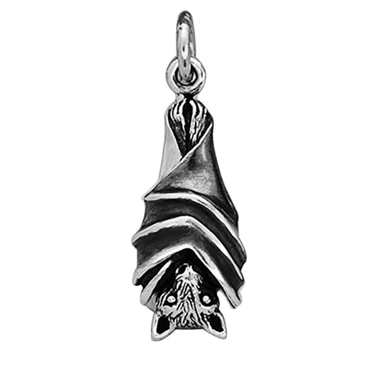 bat charm with closed wings