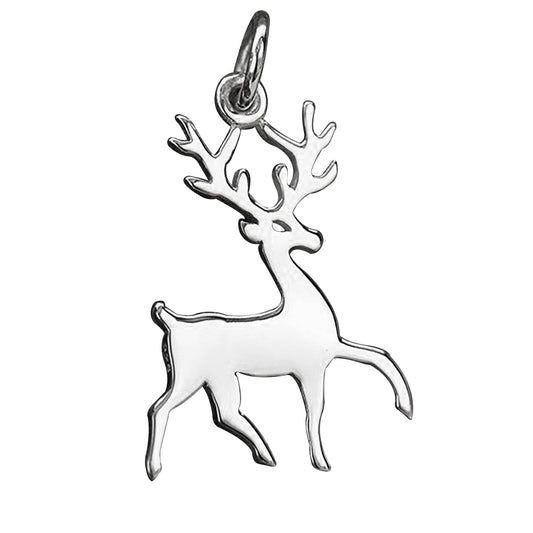 reindeer silhouette charm
