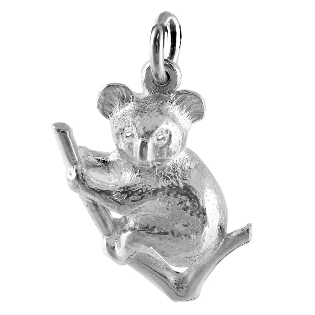 Koala charm sterling silver or gold pendant