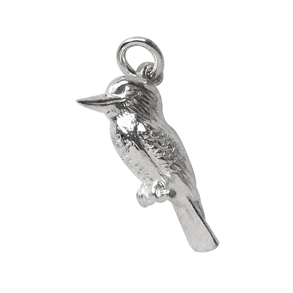 kookaburra charm - 3 sizes small / sterling silver