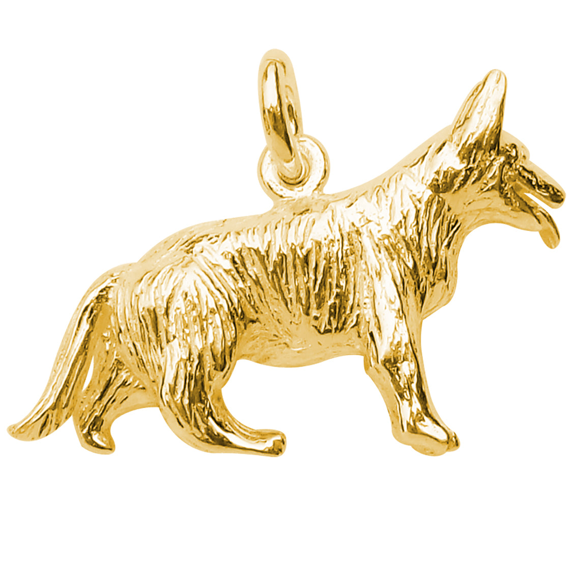 Gold german hot sale shepherd pendant