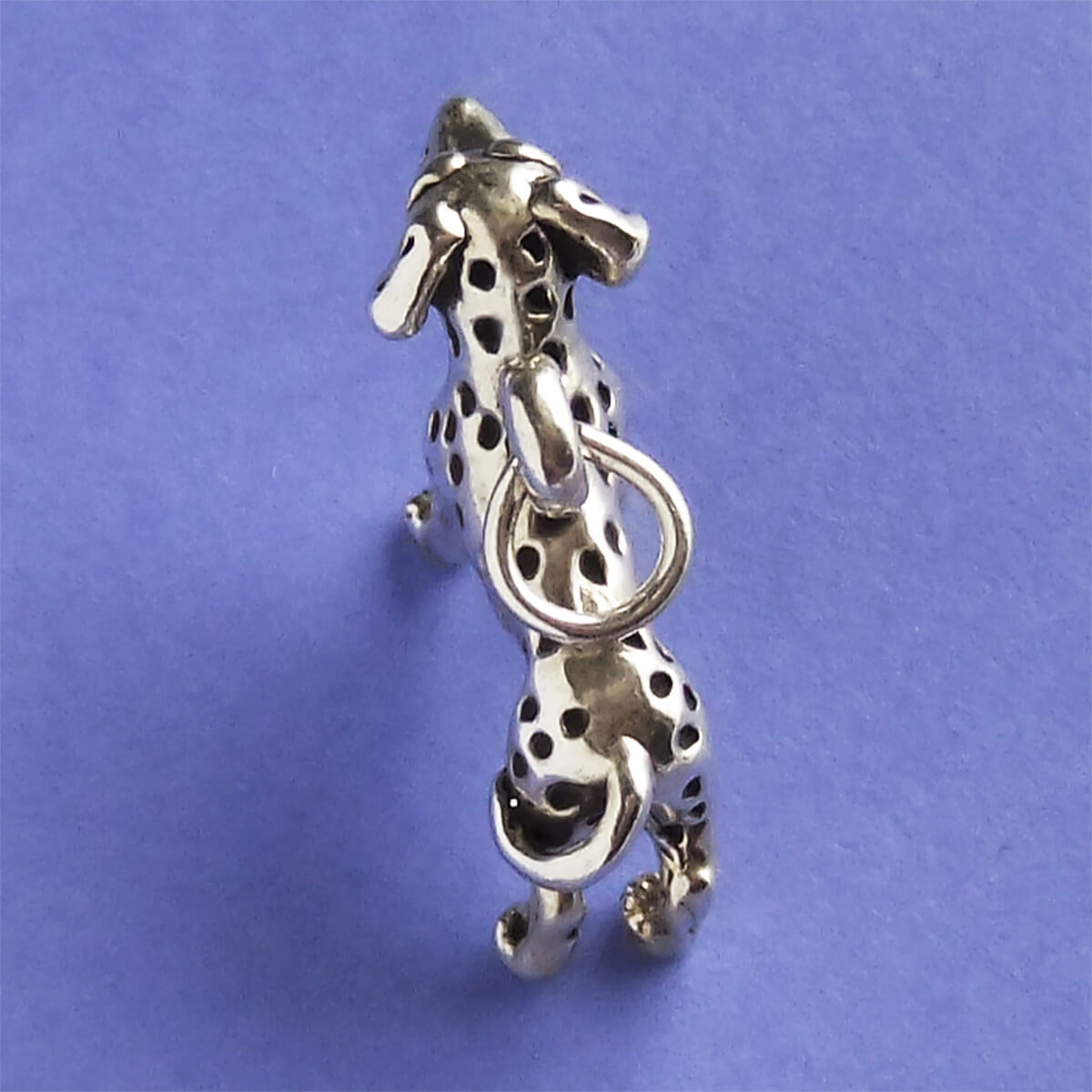 Dalmatian dog charm sterling silver 925 dog pendant from Charmarama