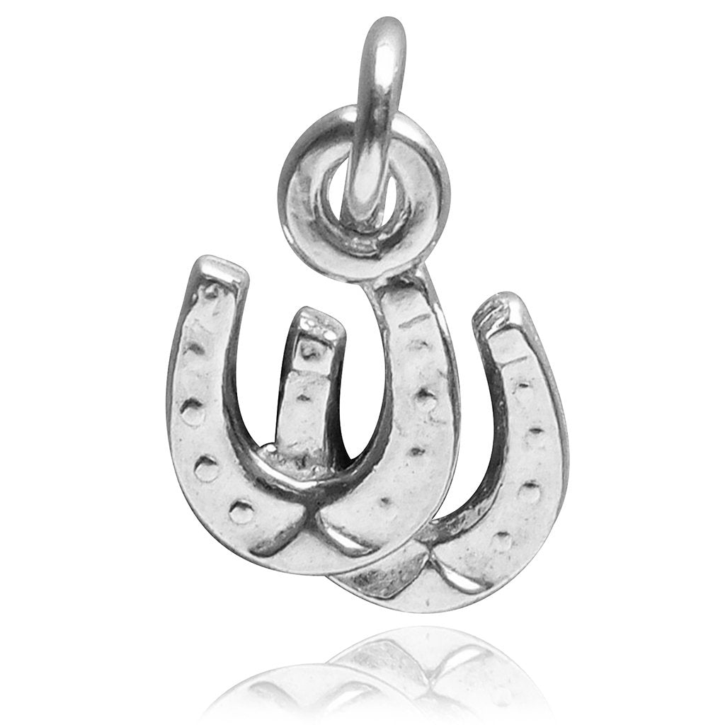 Horseshoes Charm Sterling Silver Pendant