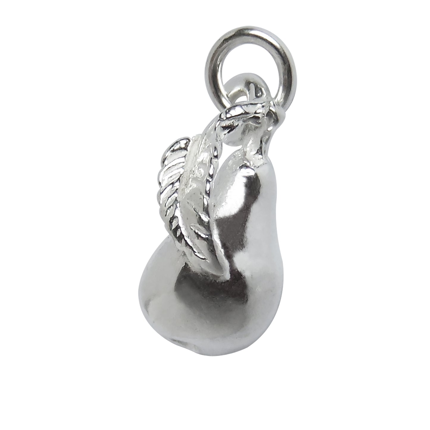 Pear Charm Sterling Silver Fruit Pendant from Charmarama