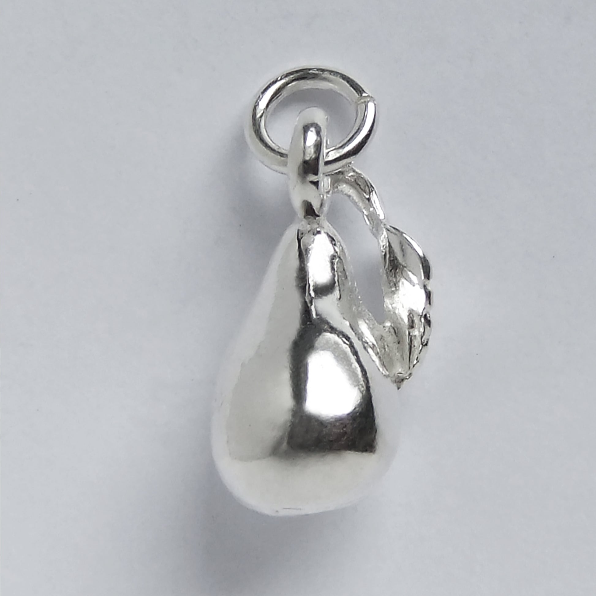 Pear Charm Sterling Silver 925 Fruit Pendant from Charmarama