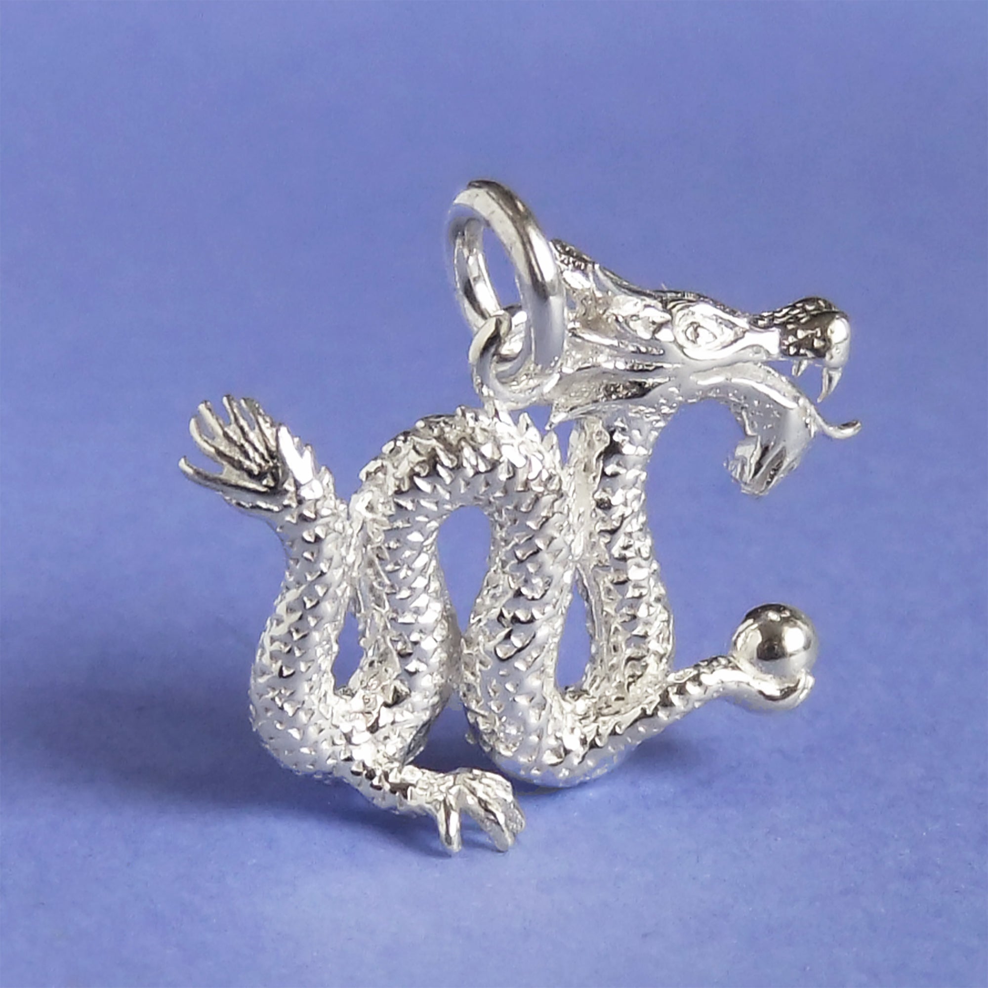 Chinese Dragon Charm | Sterling Silver or Gold Pendant – Charmarama