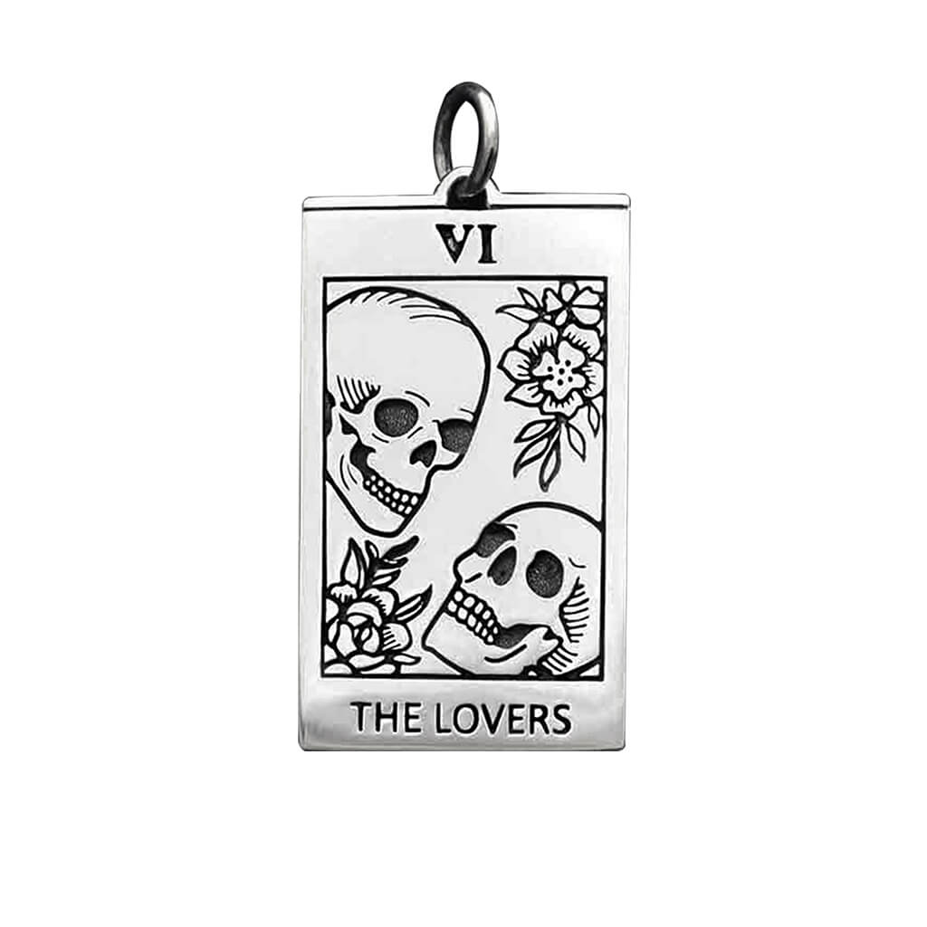 tarot card charm — the lovers