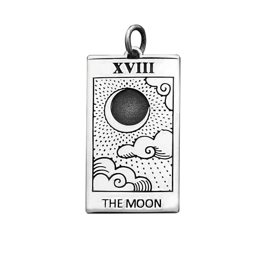 tarot card charm — the moon