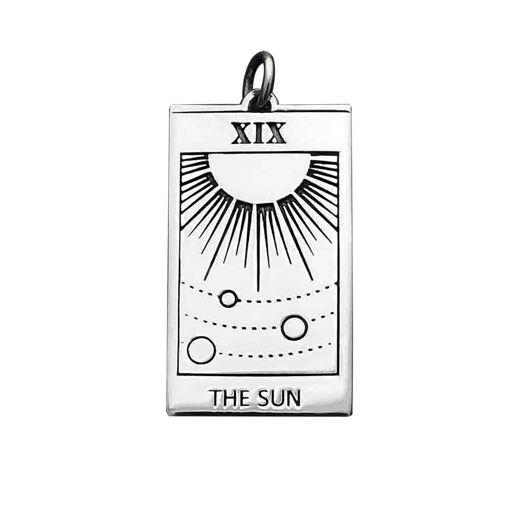 tarot card charm — the sun