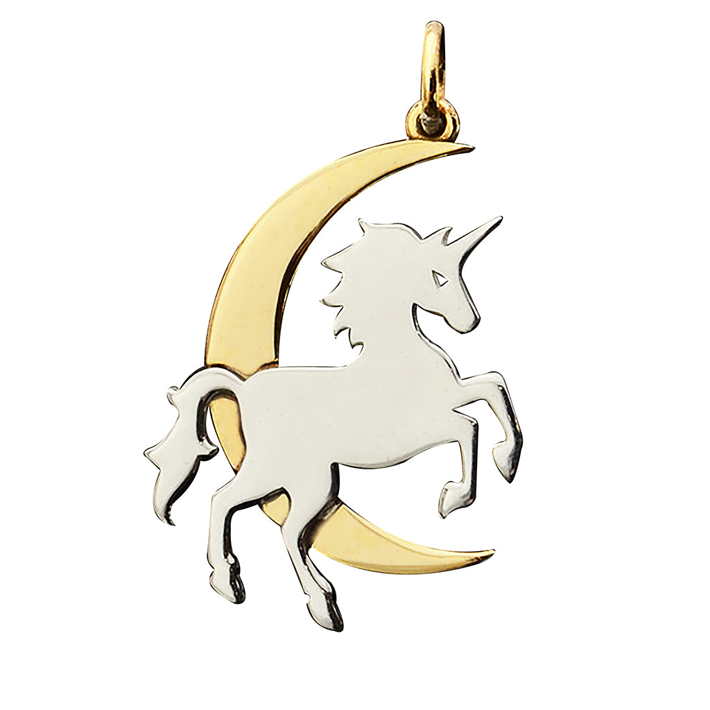 unicorn and moon charm